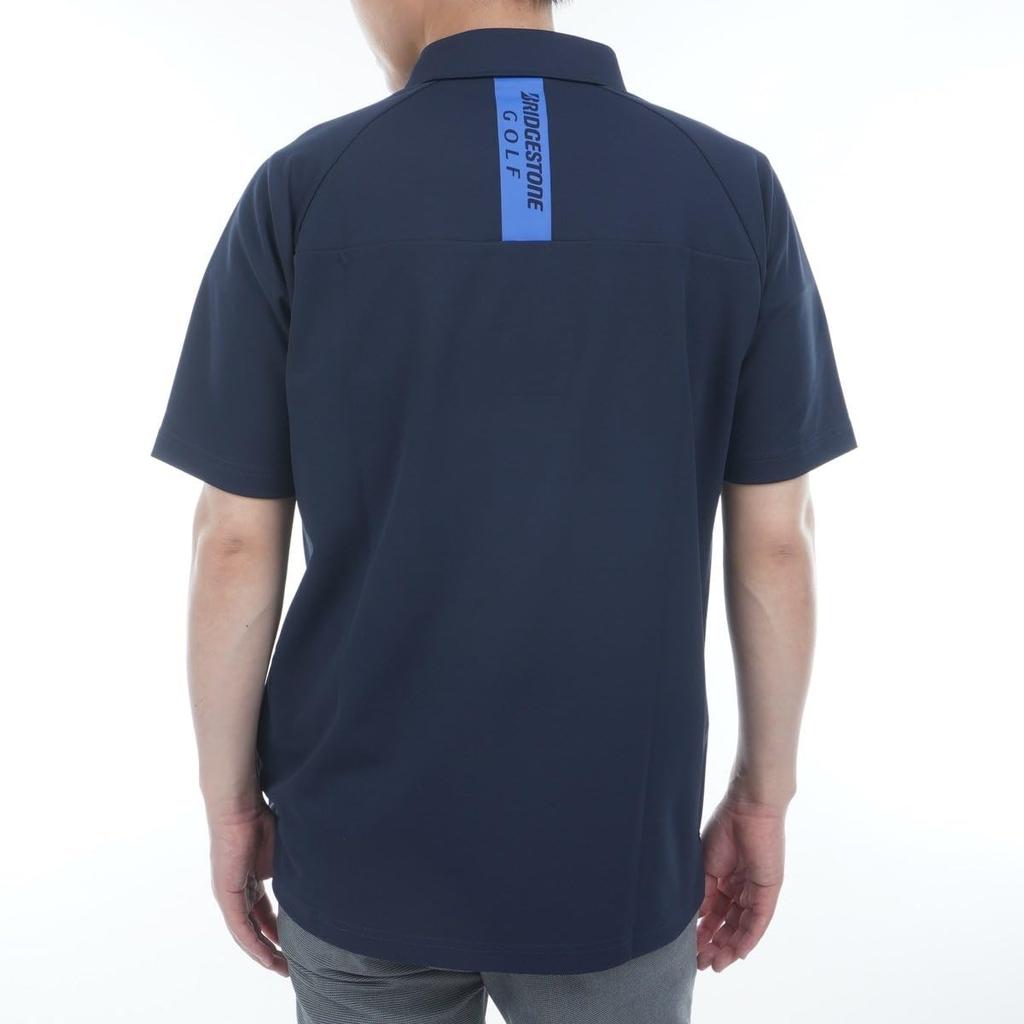 BRIDGESTONE Golf Men's Retro Short Sleeve Shirt EGM10A, NA