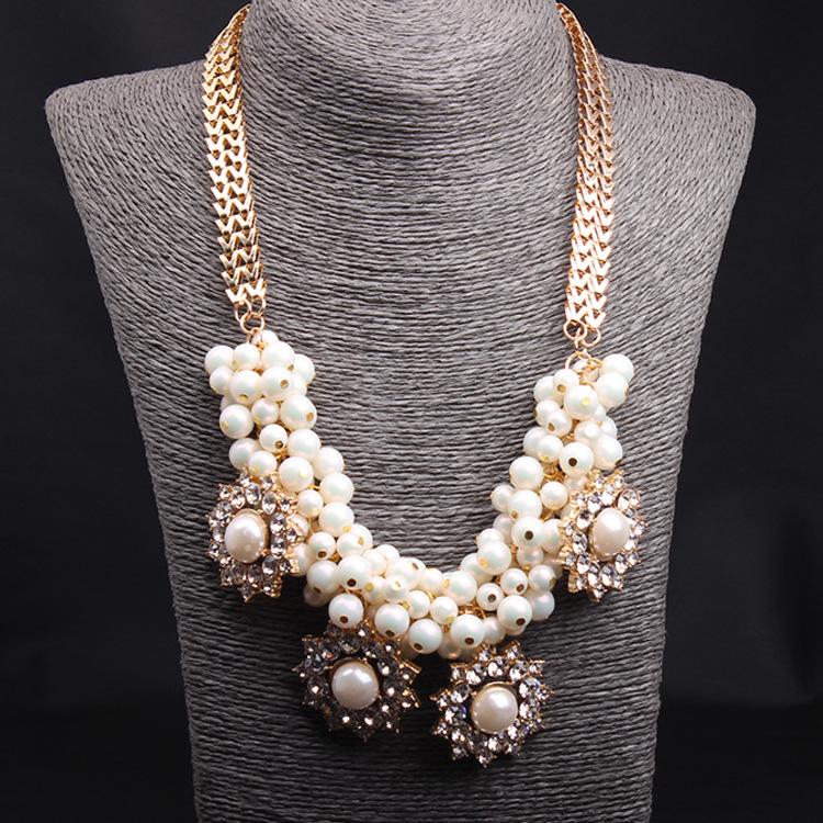 6-цветное многослойное плетеное короткое ожерелье на ключицу с цветочным узором, преувеличенные модные женские аксессуары