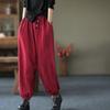 Осенние и зимние брюки Harun, женские винтажные повседневные спортивные брюки со шнуровкой в ​​стиле литературы, длинные брюки