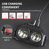 2 COB Yellow Light Dual Light Source Led Headlamp Outdoor Camping Lantern Portable Headlight Head Lamp Usb Head Flashlight Torch