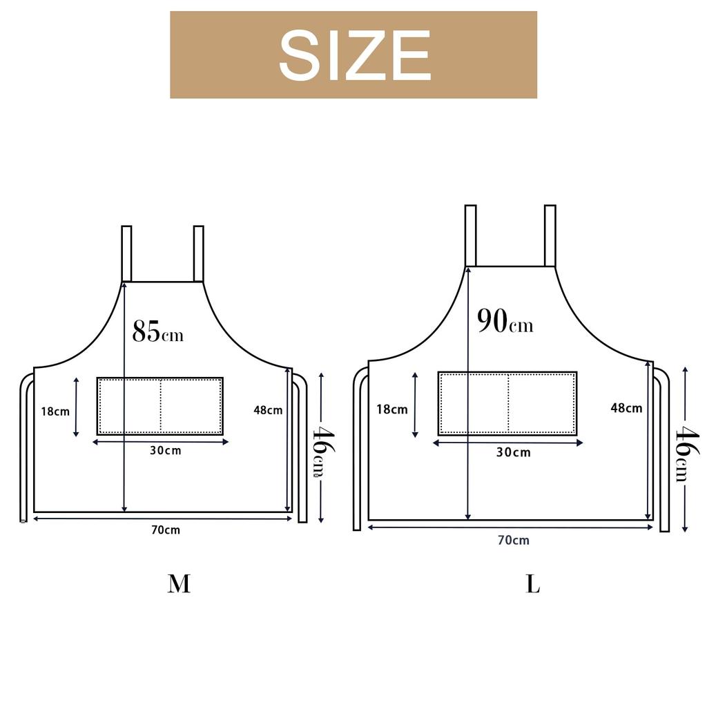 Мужской фартук Jocube с H-образным вырезом, простой, однотонный, стильный фартук для кафе с большими карманами, устойчивый к пятнам, не мнется, унисекс, не требует глажки,