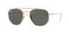 Размер 54 [Ray-Ban] Солнцезащитные очки, Золотой, Япония, (БЕСПЛАТНЫЙ размер)