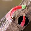 6pcs Rubber Fishing Hooks Wobbler Lure Bait Tackle Bionic String Hook  for Sea/Freshwater Fishing