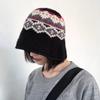 Warm Handmade Woolen Hat Autumn Winter Wool Knitted Hat Fashion Knitted Bucket Hat  Women