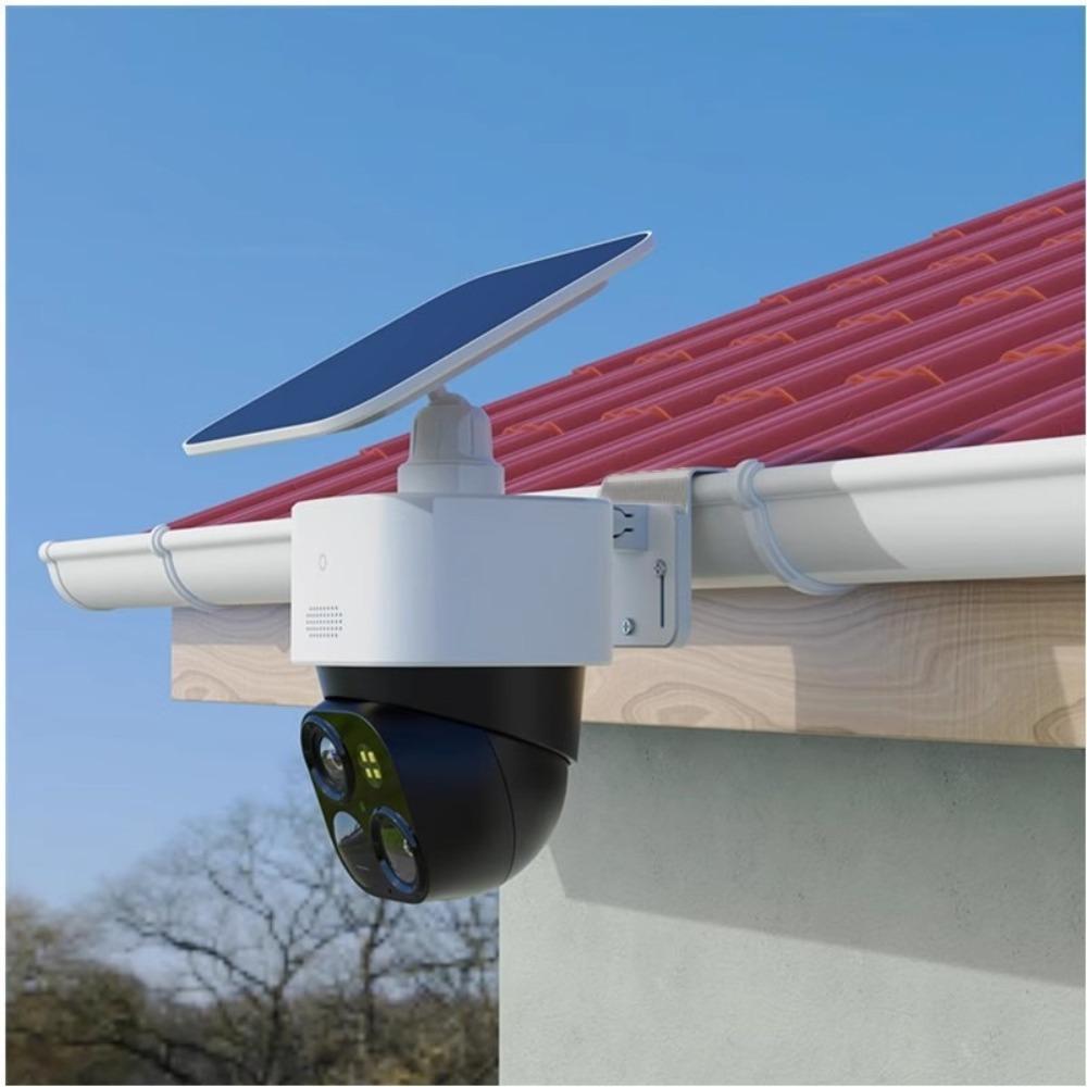 Metal Gutter Bracket Drainage Channel Mount for Eufy SoloCam S340/Eufy E30 Solar Panel Mounting