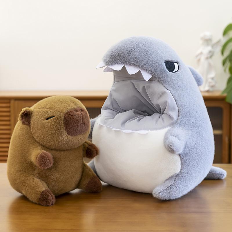 Capybara Crocodile Shark Plush Toy - Cute Stuffed Animal Pillow, Perfect Birthday Gift & Sleep Companion