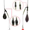 15PCS Run Rig Rubber for Carp Fishing Running Rig Leadcore Leaders Big Eye Swivel Anti Tangle Sleeve Carp Rig Material Tackle