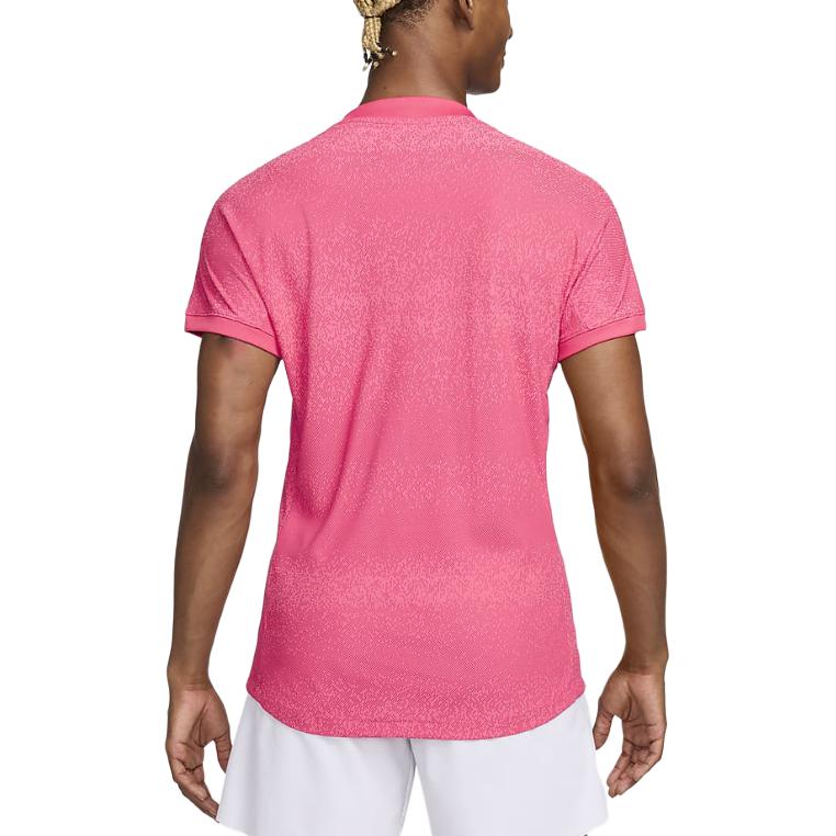 Nike Мужская футболка с логотипом Dri-Fit, пуловер, V-образный вырез, короткий рукав, топ, розовая FD5409-629
