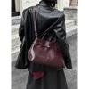 Head Layer Cowhide Buckle Tote Bag Large Capacity Commuter Women's Bag Single Shoulder Crossbody Bag High-end Handbag For Women