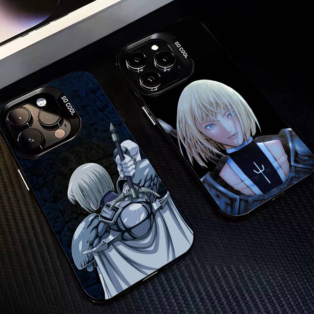 Классический чехол C-Claymore Claire для iPhone 17, 16, 15, 14, 13, 12, 11, Pro, MAX Белый Матовый Ударопрочный Чехол