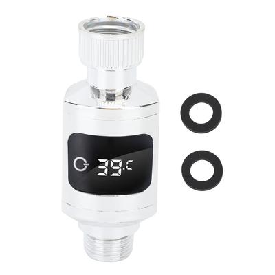 Термометр для душа из нержавеющей стали, водонепроницаемый светодиодный цифровой дисплей, монитор температуры воды в кране