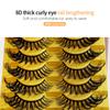 9 пар/комплект накладных ресниц, натуральный 3D-эффект, мягкие, густые, завитые, нарядные, искусственные волокна, красивые накладные ресницы для вечеринки