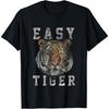Потертая повседневная футболка с графикой Easy Tiger для женщин