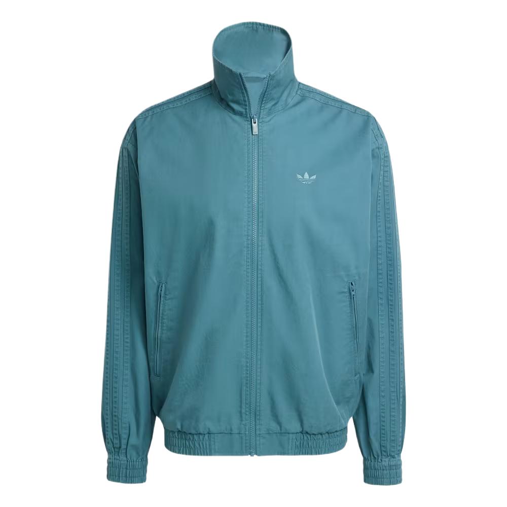 Adidas Originals Classic Fashion Simple Versatile Solid Color Jacket Men Jacket Tech-Green KC0684
