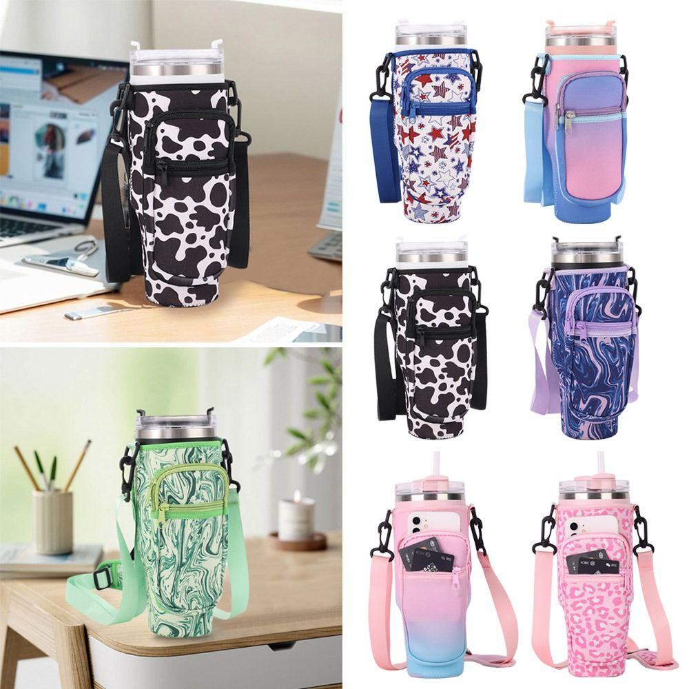 Плечевой ремень Чехол для стакана Регулируемые сумки для стаканов для воды Подсумок-держатель для бутылки для воды для стакана Stanley 40 унций