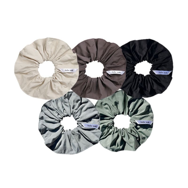 Aube Nuit [Recycle Nylon] New Rainy Day Hair Scrunchie Ivory L