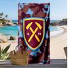 Пляжное полотенце West Ham United Football Print, Большое мягкое быстросохнущее полотенце для пляжа, кемпинга, плавания