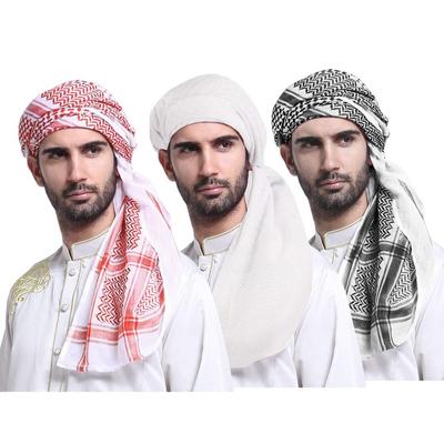 Мужской ветрозащитный шарф из этнического жаккарда на Ближнем Востоке - Dubai Arab Outdoor Head Wrap