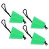 4pcs Scupper Plug Kit with Lanyard Flexible Silicone Drain Holes Stopper Bung Universal for Kayaks CanoesGreen