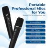 W WINBRIDGE S99 Portable Speaker with Handheld Microphone for Simultaneous High PA System with and MicroSD Ideal for School and More Two-Person Use,