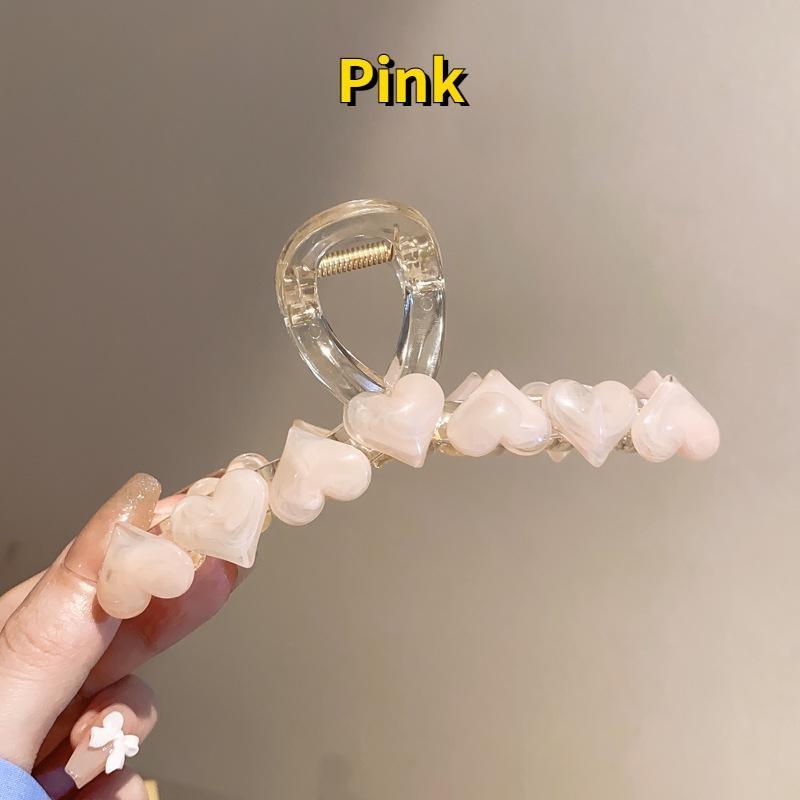 Винтажные желе-заколки для любви, большие заколки для волос в форме краба, заколки для волос, зажим для хвоста, модные аксессуары для головного убора с когтями для девочек