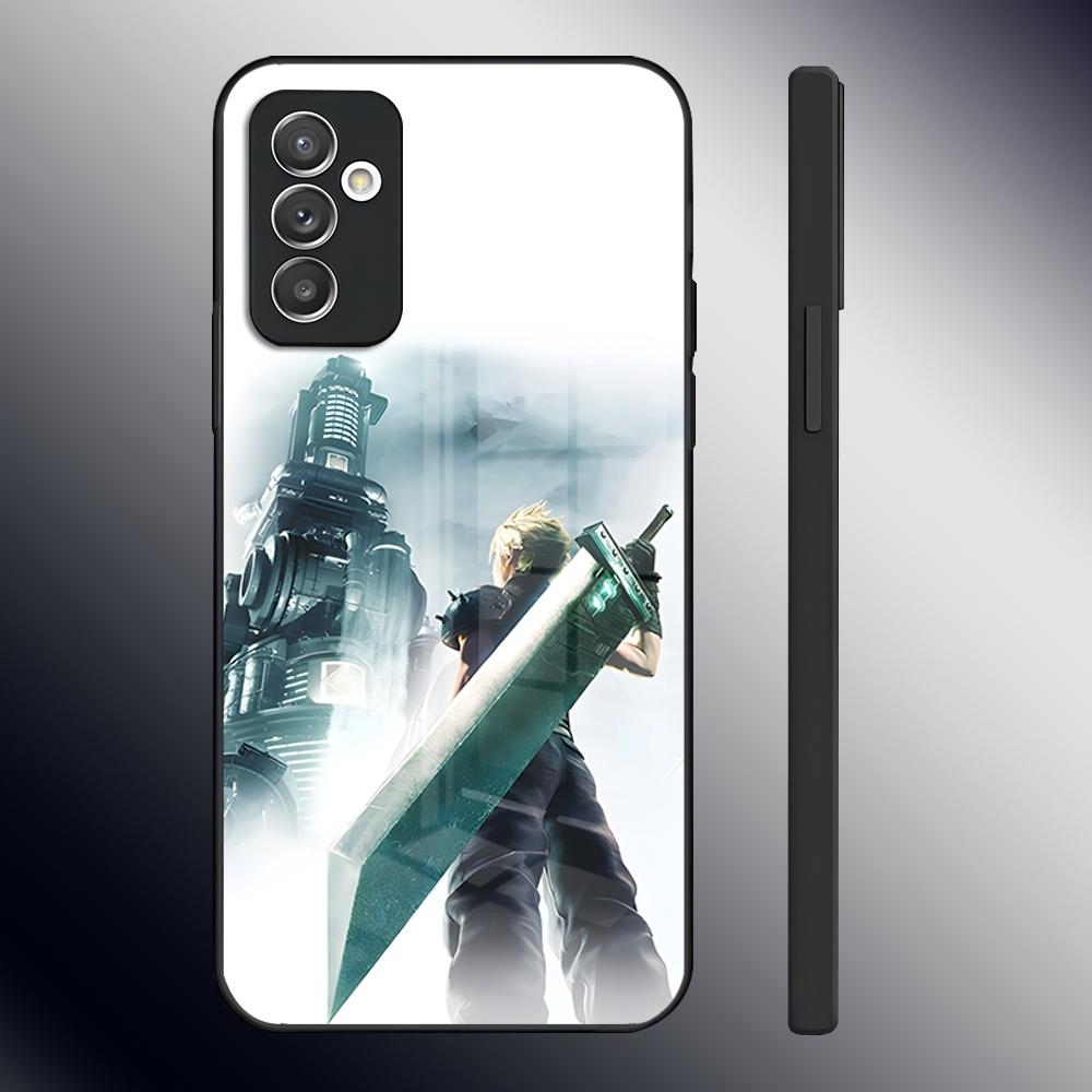 Чехол для телефона Final Fantasy для Samsung S24 Ultra S23 S22 S20 Fe S21 Plus A54 A34 A24 A53 A13 A16 Стеклянная задняя крышка