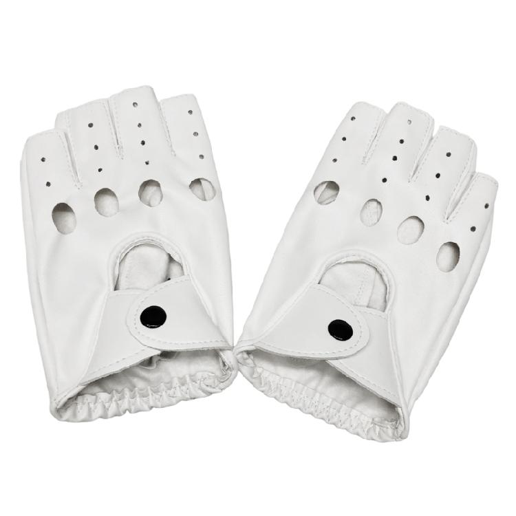 Панк-перчатки без пальцев с сетчатыми вставками Бунтарский стиль Идеально для рейвов Тематических вечеринок