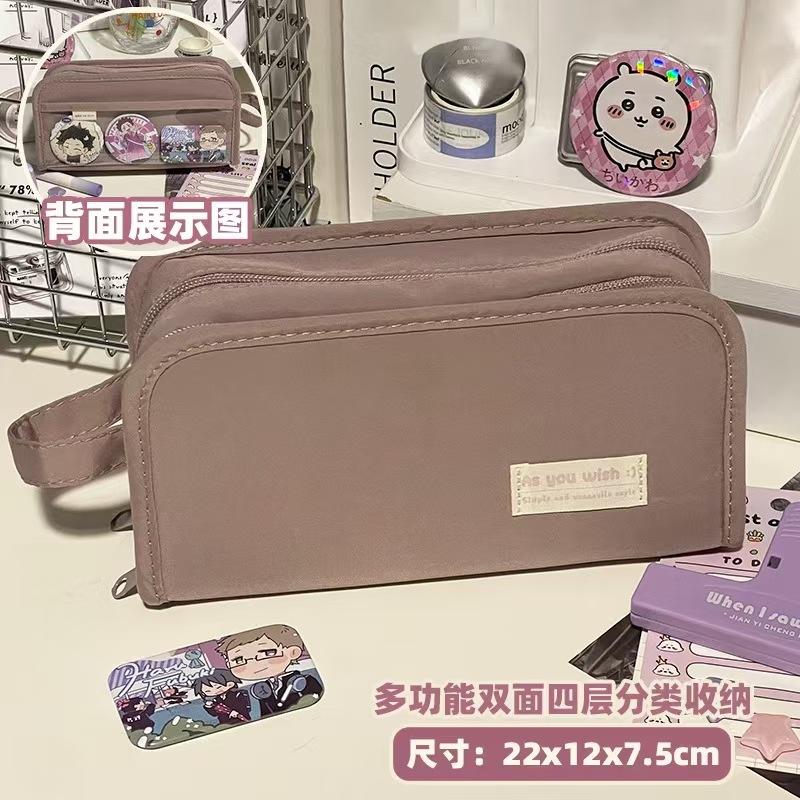 Пенал, большой вместимости, простой и многофункциональный для хранения, пенал для студентов, старшеклассников, канцелярские товары высокой ценности, пенал