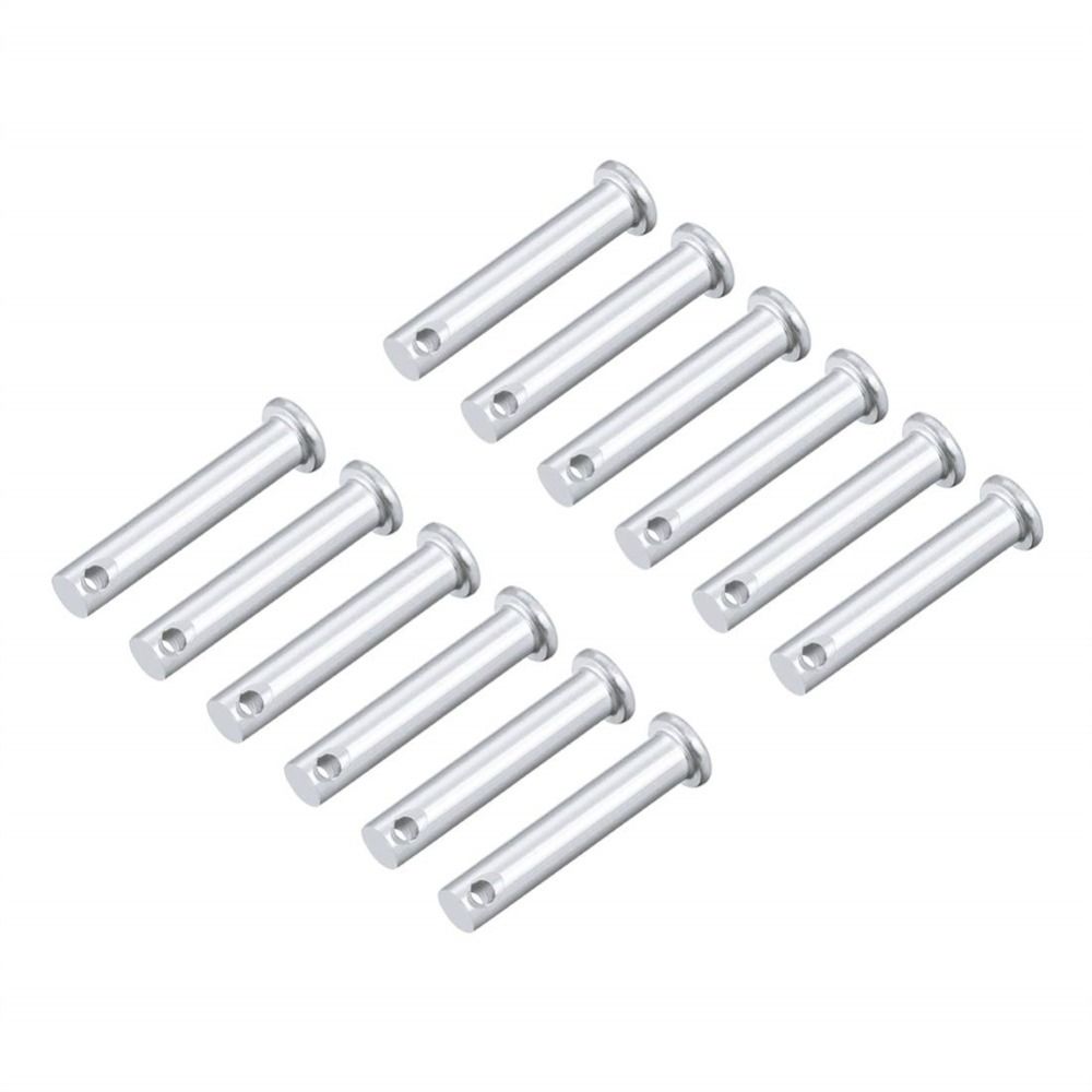 12 шт. M8 шарнирный штифт из нержавеющей стали 304 с плоской головкой, высококачественные штифты с одним отверстием
