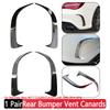 Gloss Black ABS Plastic Rear Bumper Lip Spoiler Canards Vents For Mercedes-Benz CLA 45 AMG W117 250 200 2014-2018
