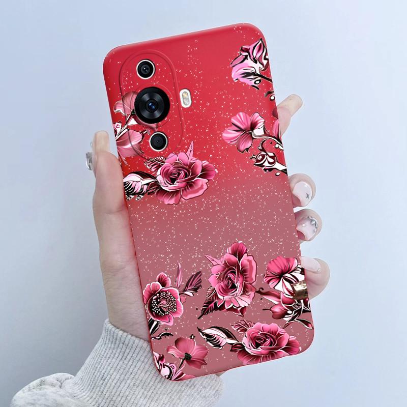Чехол для Huawei Nova 12s FOA-LX9 Дизайн 'Цветочная Девочка' Мягкий Силиконовый Чехол для Huawei Nova 11 Nova11 Pro Ultra Nova12s Чехлы для Телефона