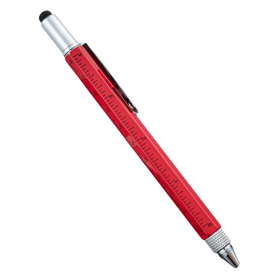 Емкостная ручка-инструмент 6 в 1 прочная стойкая шкала чернил дизайн канцелярские принадлежности