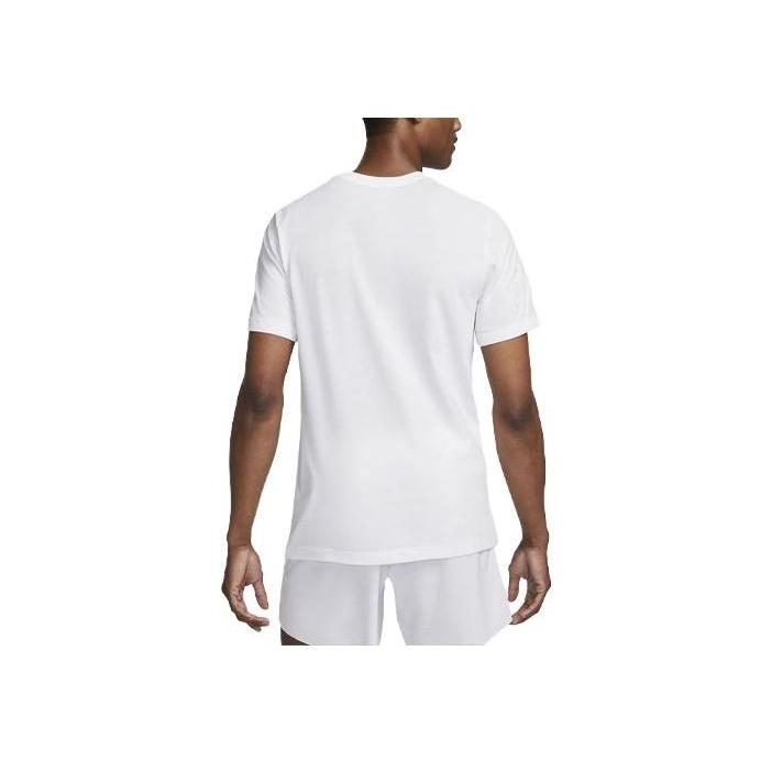 Nike Футболка Court Dri-FIT Rafa с логотипом и принтом, с круглым вырезом и коротким рукавом, мужские топы, белые FJ1504-100