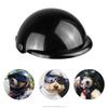Pet Helmet Motorcycle Bike Riding Doggie Cap Black for Small Dogs Puppy