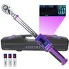 UYECOVE Digital Torque High Large LCD Torque Preset 3 Modes 5 Unit 500 Durable Calibration Storage Case Included Tire Industrial Tool 1/2-inch Wrench,