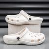Classic EVA Hole Shoes Men and Women Wear Sandals In Summer Couple Models Solid Color Garden Shoes Bag Head Sandals Spot