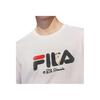 Fila Мужская повседневная дышащая спортивная футболка с принтом X Pepe Shimada, стандартный белый цвет F11M133196F-WT