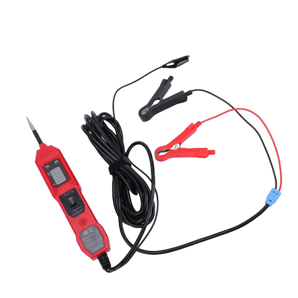 Automotive Circuit Tester 3.5-36V Voltage Car Power Tester Continuity Tester with LCD Display 14.7ft Cable Dual Flashlight for Vehicle Electrical S