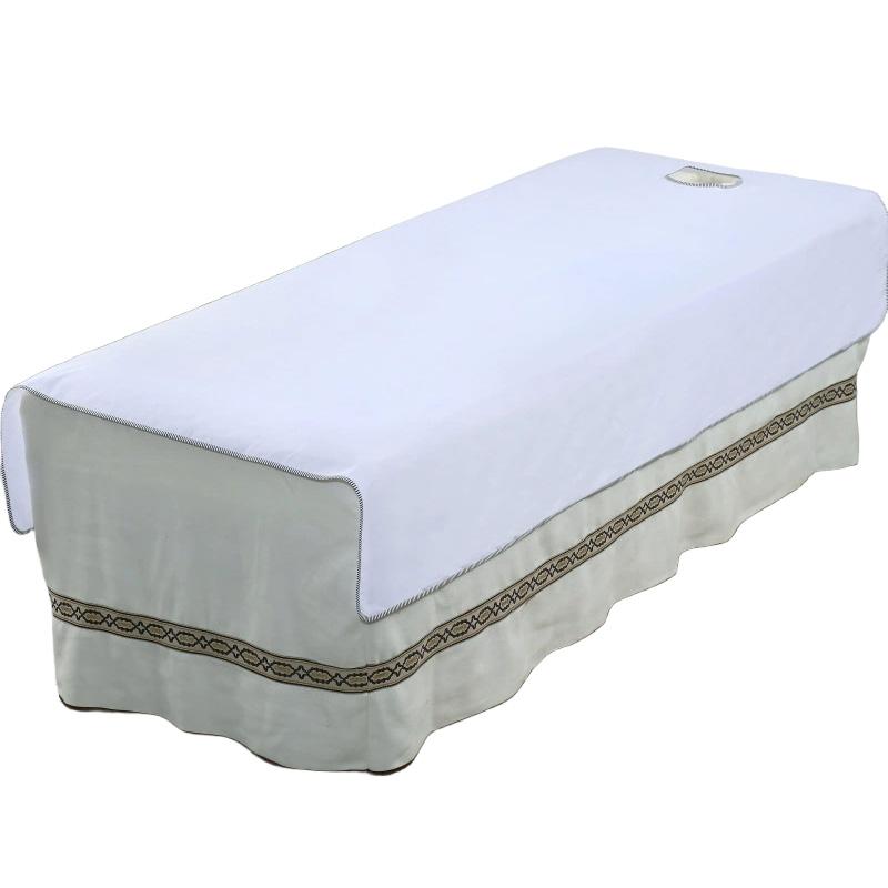 1PC For Spa Clubs Washable Beauty Salon Durable Massage Bed Sheets Solid Color Wrinkle-resistant Bed Cover Bed Sheet