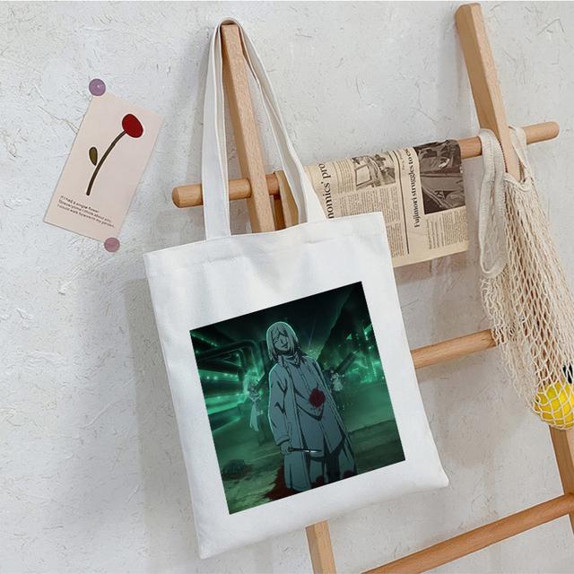 Akudama Drive Killer, холщовая сумка из японского аниме, большая вместительная модная женская сумка, винтажные ручные сумки, классическая сумка на плечо