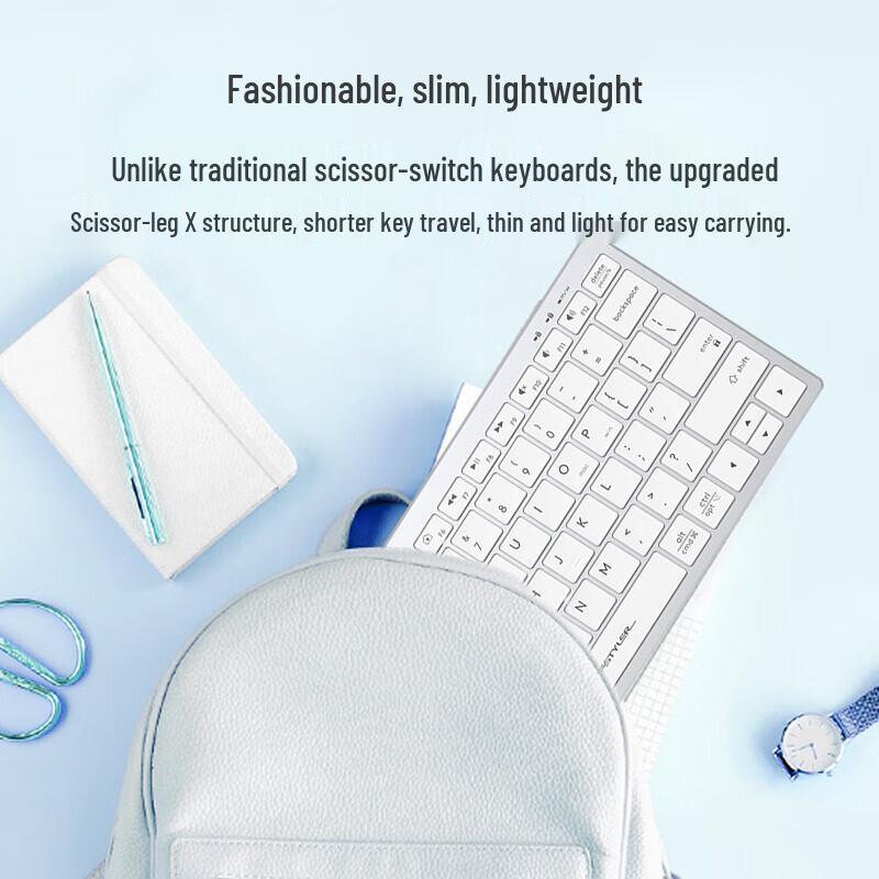 A4TECH FX51 Wired Silent 78-Key Scissor-Switch Mini Keyboard