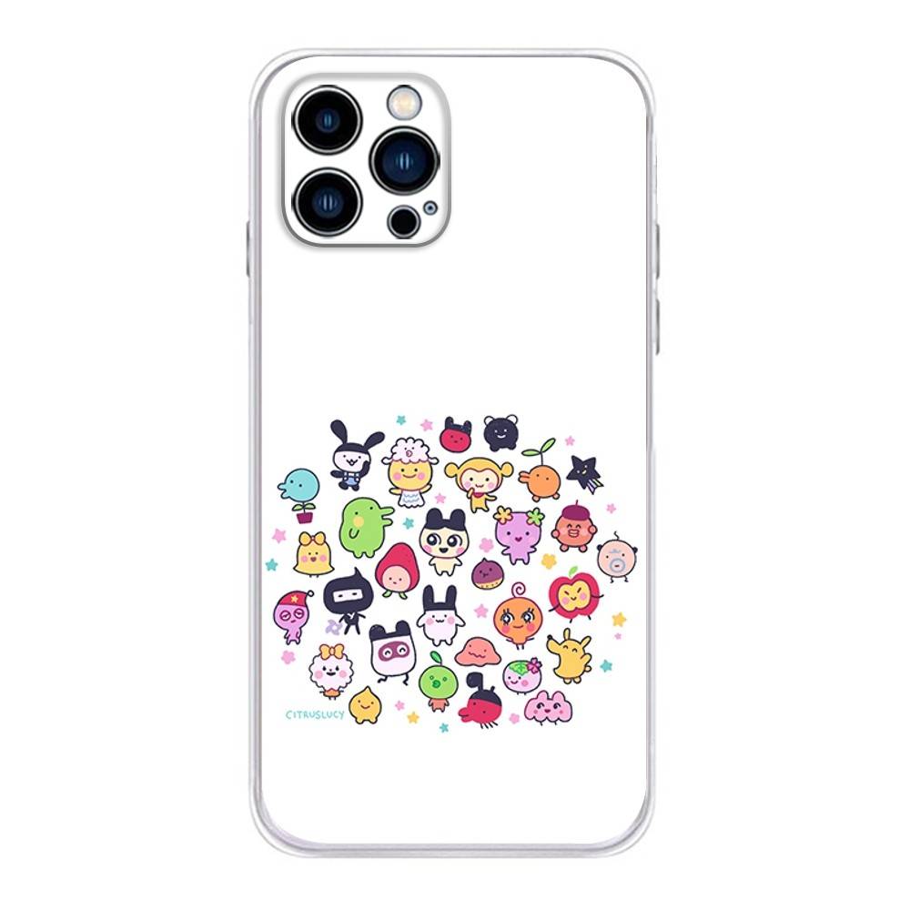 Игровой Чехол для Телефона T-Tamagotchi K-Kuchipatchi Для iPhone 17 16,15,14,13,12,11 Plus,Pro,Max,XR,Plus,E,Mini Прозрачный Мягкий Чехол