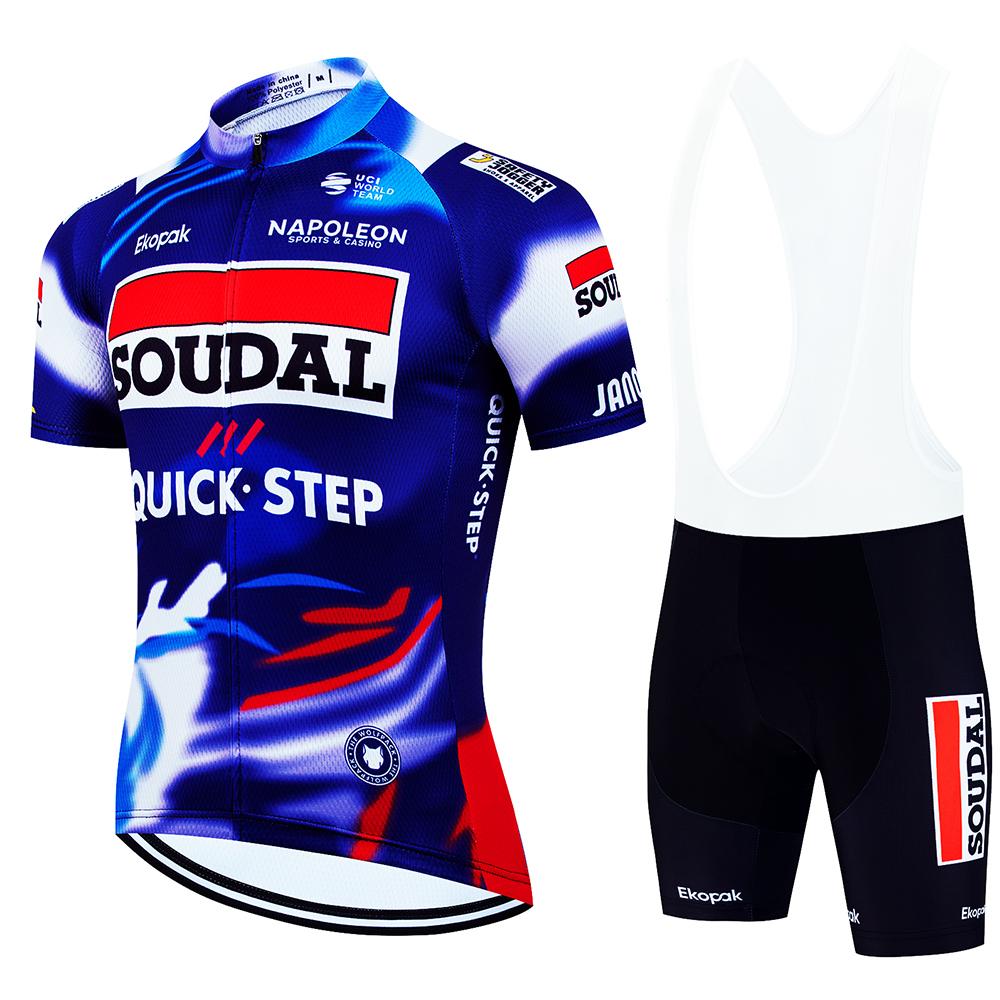 Men's Cycling Outfit Set  Quick Step Clothing 2026 Bicycles Clothes Summer Bike Jersey Cycle Jacket Man Spring Shorts Bib
