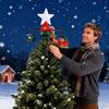Celebratory Motion Activated Tree Top Twirling Star Decoration With Colorful Radiances And Tune USB Propelled