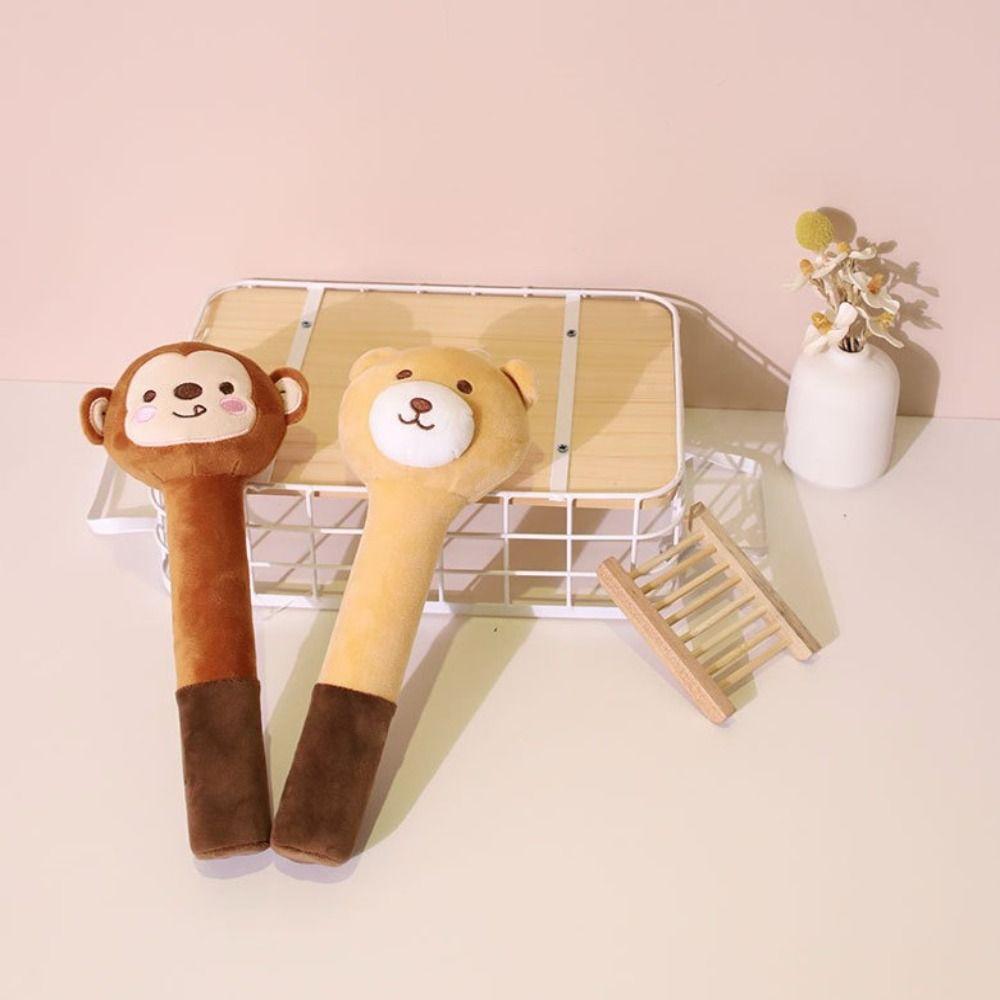 Почесать зуд Мягкий животный массажный молоток-палка Массажный инструмент Ручной плюшевый шлепок для меридианов Подвесной плюшевый массажер для спины