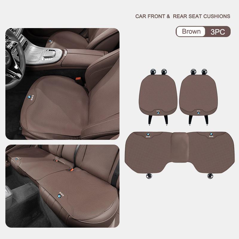 UVGK5 Car Seat Cover Sweatproof Breathable Anti-slip Seat Mat Pad For BMW 3 5 7 Series G11 G12 G30 G31 G32 G07 X3 X4 X5 X6 X7 Sticker