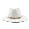 Fedora Autumn and Winter New Leaf Accessories Men's Gentlemen Women's Church Hat Wide Brimmed Jazz Hat  Sombrero Hombre