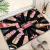 1PC Custom Name Glamorous Nail Art Theme Floor Mat Ideal for Living Room, Game Rooms, Office, Bedroom,Floor Mat Playful Design