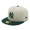 Кепка 59FIFTY MLB Нью-Йорк NY и Эксклюзивно для и Плоская Уличная Одежда Путешествия Солнце Подарок (14666281, NER34C2456) Янки, Камень/Темно-зеленый, Белый,