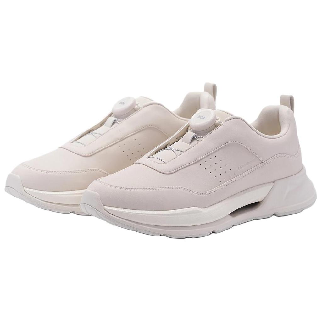 Li Ning 1990 Простые Удобные Универсальные Прочные Легкие Низкие Повседневные Кроссовки Женские кроссовки Рок-Белый Серый ALLV016-1